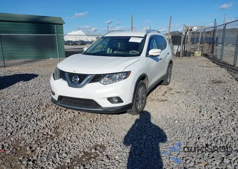 2014 Nissan Rogue Sl из США, поврежденный, VIN 5N1AT2MV2EC840425